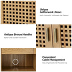 Credenza Alexis Contemporary 58Wide con gambe in legno massello di HULALA HOME