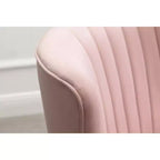 Roundhill Furniture Elon Contemporary Velvet Upholstered Accent Chair, Pink