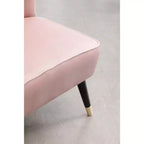 Roundhill Furniture Elon Contemporary Velvet Upholstered Accent Chair, Pink