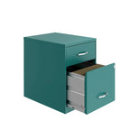 Space Solutions 18 Deep 2 Drawer Letter Width Vertical File Cabinet with Accessory Drawer