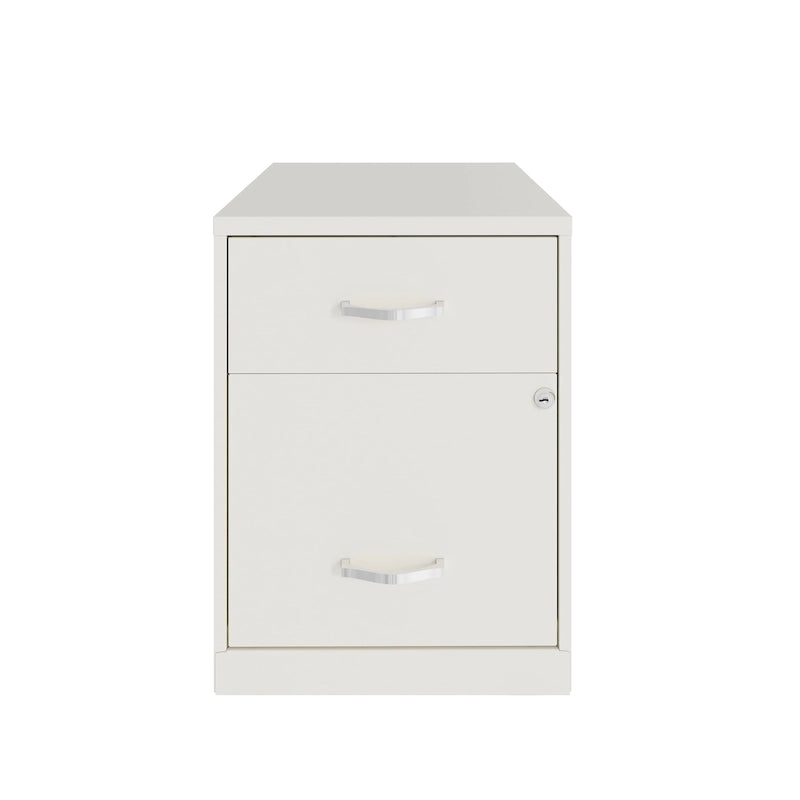 Space Solutions 18 Deep 2 Drawer Letter Width Vertical File Cabinet with Accessory Drawer