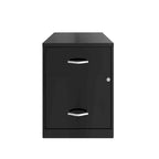Space Solutions 18 Deep 2 Drawer Letter Width Vertical File Cabinet with Accessory Drawer