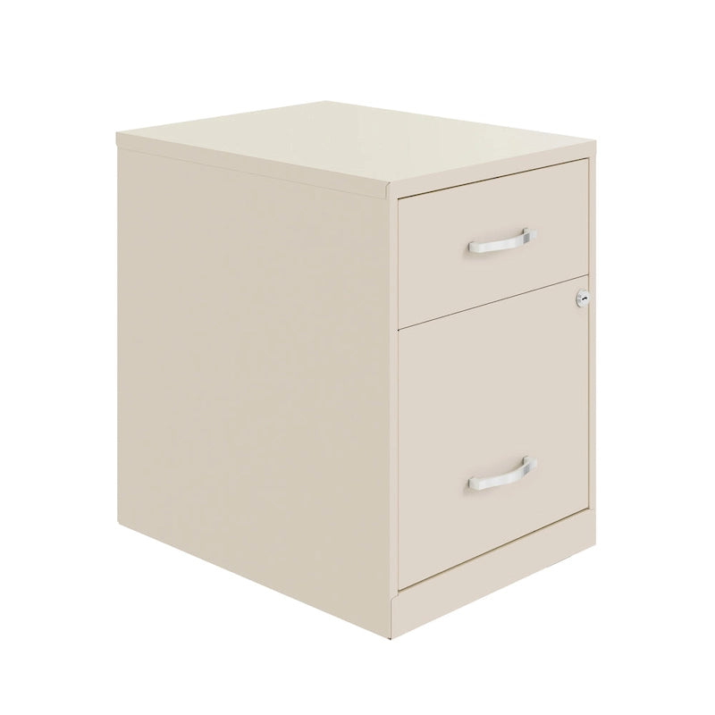 Space Solutions 18 Deep 2 Drawer Letter Width Vertical File Cabinet with Accessory Drawer