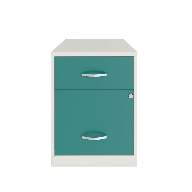 Space Solutions 18 Deep 2 Drawer Letter Width Vertical File Cabinet with Accessory Drawer