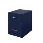 Space Solutions 18 Deep 2 Drawer Letter Width Vertical File Cabinet with Accessory Drawer