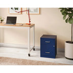 Space Solutions 18 Deep 2 Drawer Letter Width Vertical File Cabinet with Accessory Drawer
