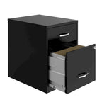 Space Solutions 18 Deep 2 Drawer Letter Width Vertical File Cabinet with Accessory Drawer
