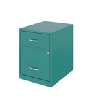Space Solutions 18 Deep 2 Drawer Letter Width Vertical File Cabinet with Accessory Drawer