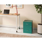 Space Solutions 18 Deep 2 Drawer Letter Width Vertical File Cabinet with Accessory Drawer