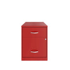 Space Solutions 18 Deep 2 Drawer Letter Width Vertical File Cabinet with Accessory Drawer