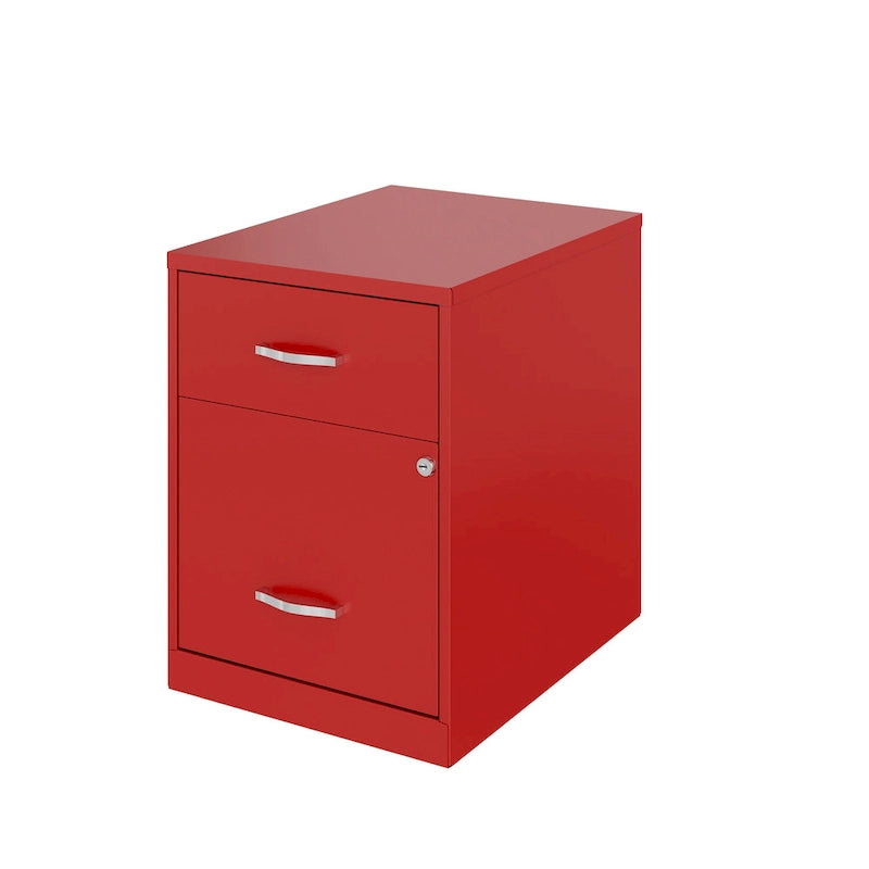 Space Solutions 18 Deep 2 Drawer Letter Width Vertical File Cabinet with Accessory Drawer