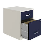 Space Solutions 18 Deep 2 Drawer Letter Width Vertical File Cabinet with Accessory Drawer