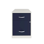 Space Solutions 18 Deep 2 Drawer Letter Width Vertical File Cabinet with Accessory Drawer