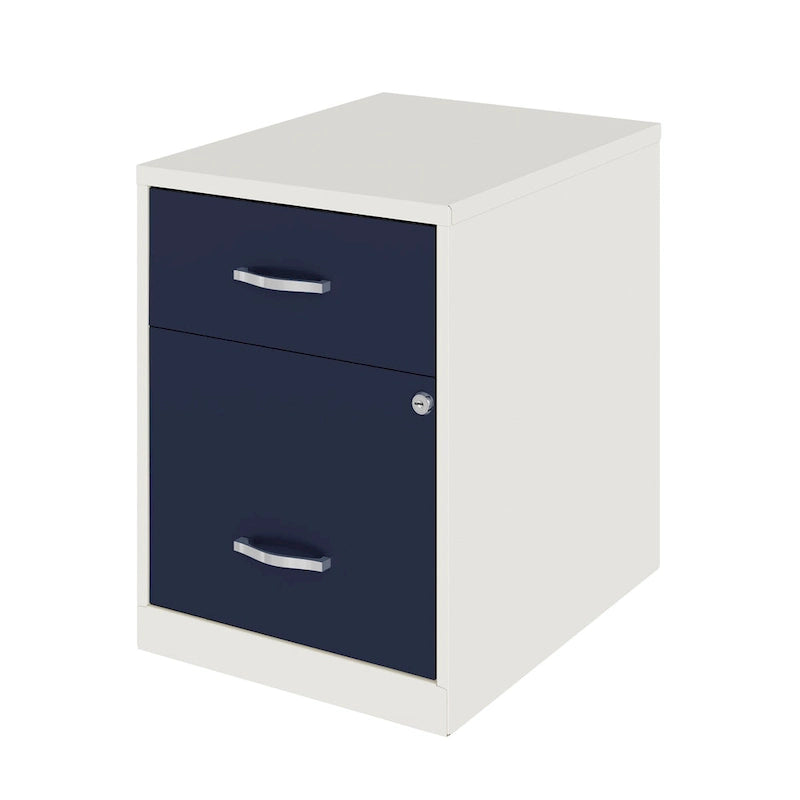 Space Solutions 18 Deep 2 Drawer Letter Width Vertical File Cabinet with Accessory Drawer