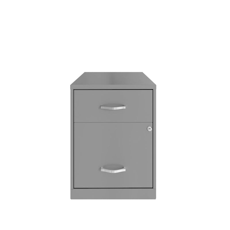 Space Solutions 18 Deep 2 Drawer Letter Width Vertical File Cabinet with Accessory Drawer