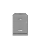 Space Solutions 18 Deep 2 Drawer Letter Width Vertical File Cabinet with Accessory Drawer