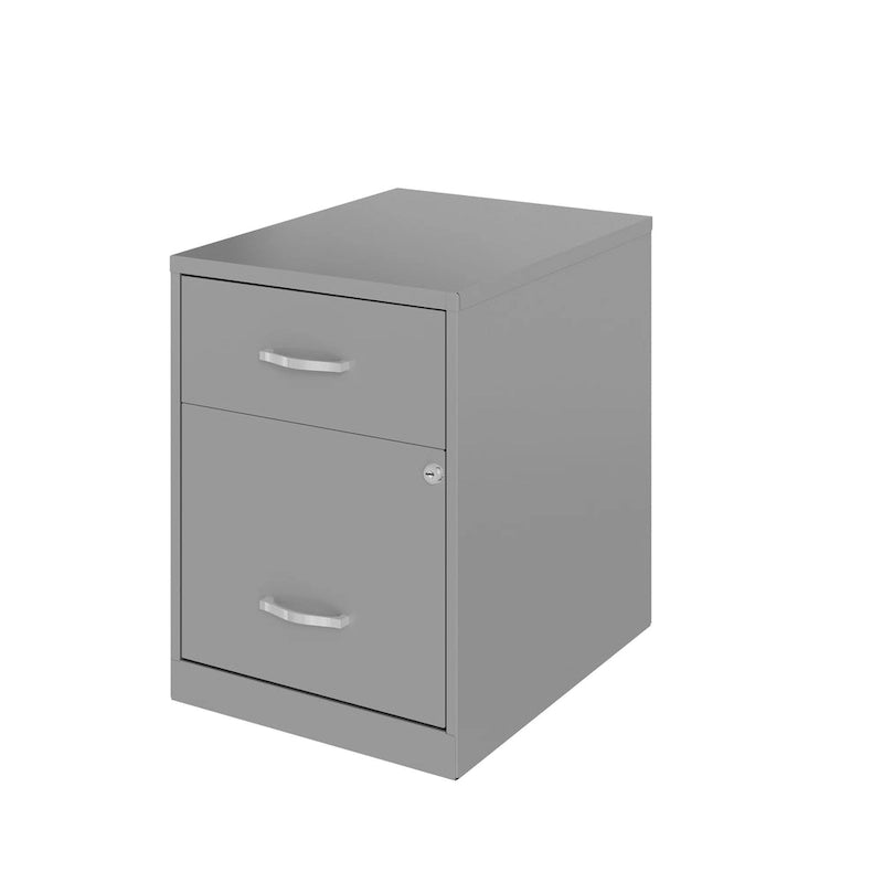 Space Solutions 18 Deep 2 Drawer Letter Width Vertical File Cabinet with Accessory Drawer