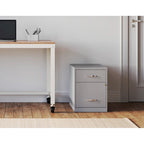 Space Solutions 18 Deep 2 Drawer Letter Width Vertical File Cabinet with Accessory Drawer