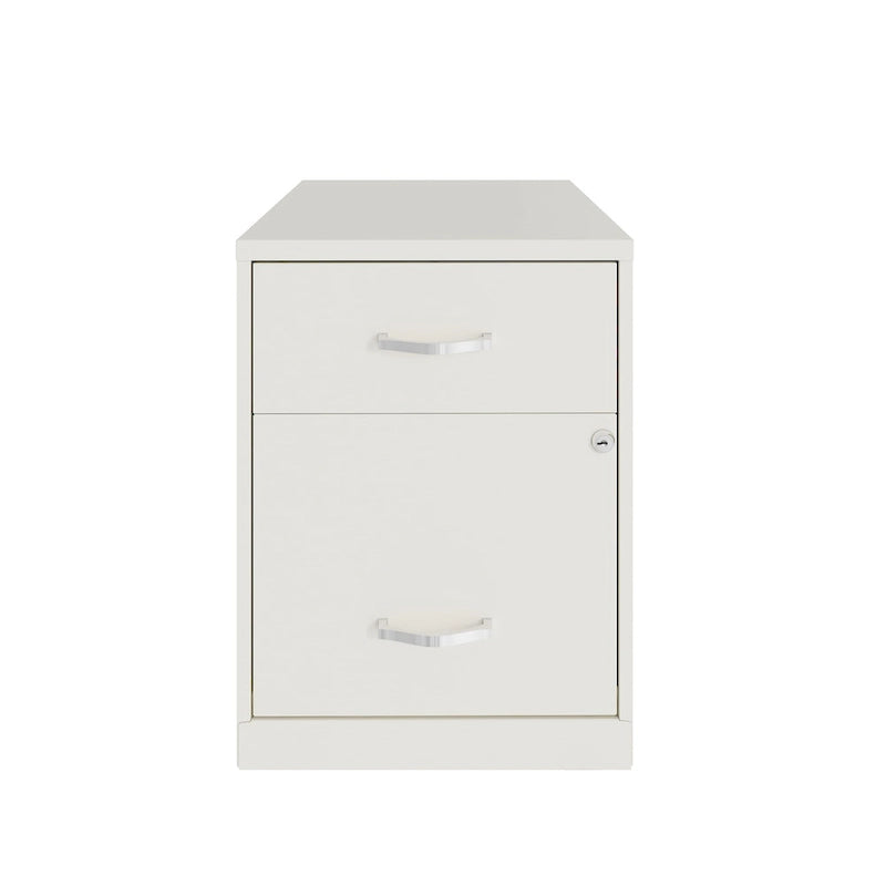 Space Solutions 18 Deep 2 Drawer Letter Width Vertical File Cabinet with Accessory Drawer