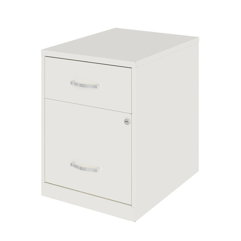 Space Solutions 18 Deep 2 Drawer Letter Width Vertical File Cabinet with Accessory Drawer