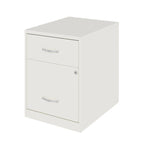 Space Solutions 18 Deep 2 Drawer Letter Width Vertical File Cabinet with Accessory Drawer