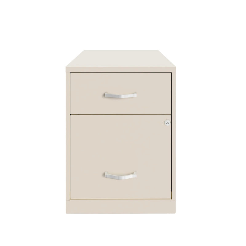 Space Solutions 18 Deep 2 Drawer Letter Width Vertical File Cabinet with Accessory Drawer