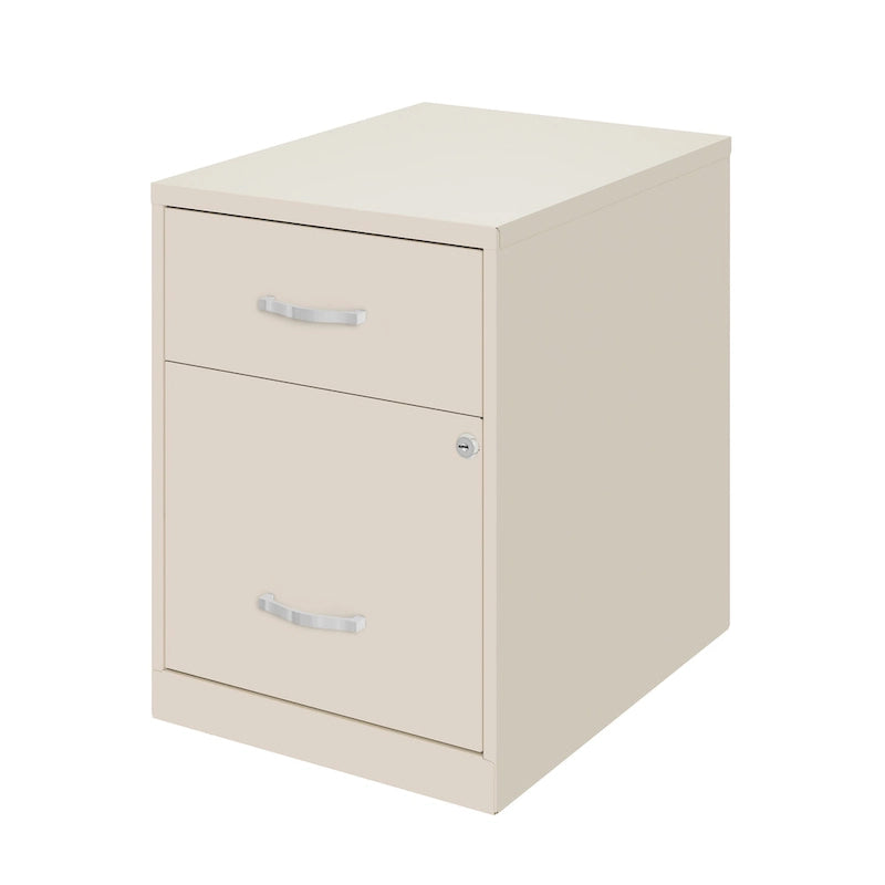 Space Solutions 18 Deep 2 Drawer Letter Width Vertical File Cabinet with Accessory Drawer