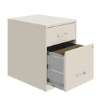 Space Solutions 18 Deep 2 Drawer Letter Width Vertical File Cabinet with Accessory Drawer