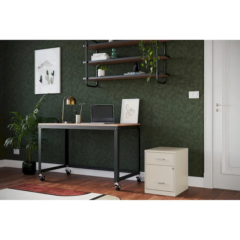 Space Solutions 18 Deep 2 Drawer Letter Width Vertical File Cabinet with Accessory Drawer