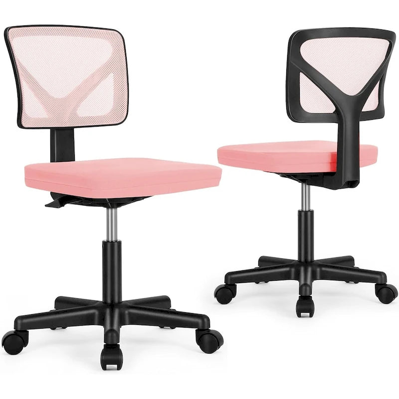 Comfy PU Leather Upholstered Office Chair, Home Desk Chair with Arms & Adjustable Swivel