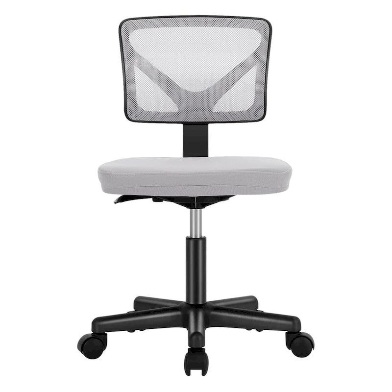Comfy PU Leather Upholstered Office Chair, Home Desk Chair with Arms & Adjustable Swivel