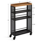 Carrello Portaoggetti Kate and Laurel Piazza - 18x7x30
