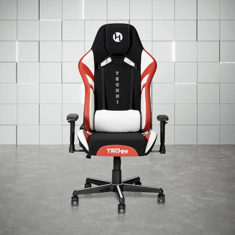 Sedia da gaming Techni Sport TSF72 Echo con cuscino poggiatesta integrato