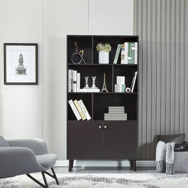 Libreria,Scaffale per libri con ante