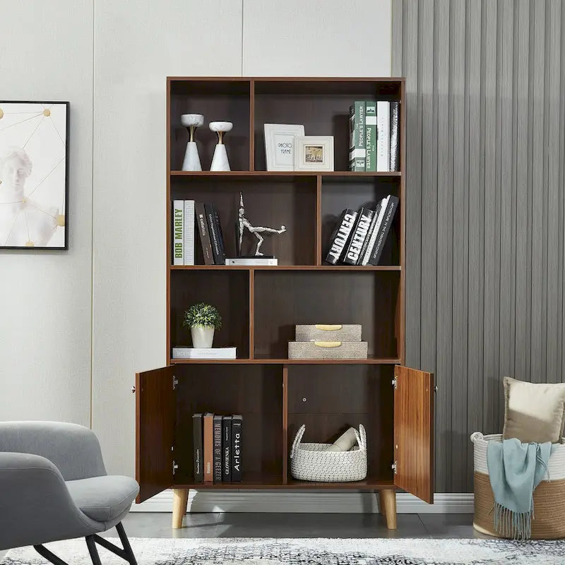 Libreria,Scaffale per libri con ante