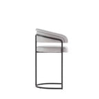 Sgabello da bar Manhattan Comfort Augusta moderno imbottito in similpelle, altezza bancone
