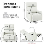 Modern Small Rocking Swivel Recliner Chair