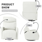 Modern Small Rocking Swivel Recliner Chair