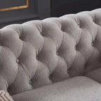 Chesterfield Linen Fabric Sofa