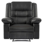 Breathable Leather Massage Recliner Chair Manual Living Room Reclining Sofa
