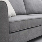 Divano Sezionale a L Moderno Imbottito da 91 pollici con Tre Cuscini - 91 L x 91 P x 33,5 A