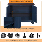 40 Retro Wood Sofa Couch Table with Adjustable Storage Shelf