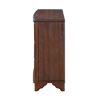 40 Retro Wood Sofa Couch Table with Adjustable Storage Shelf
