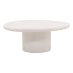 Rowan Concrete Terrazzo Coffee Table, White