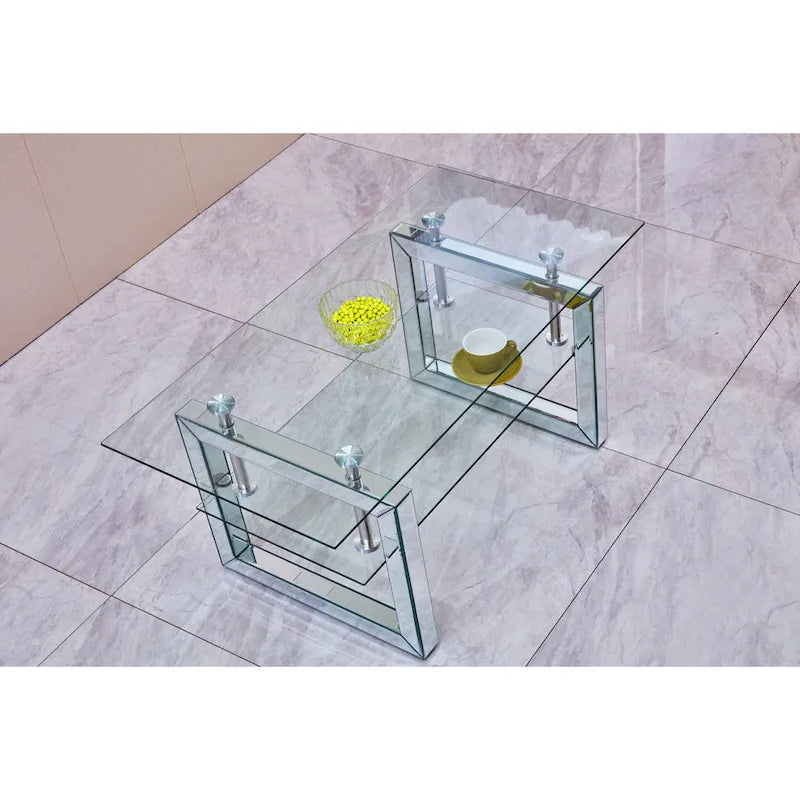 Transparent Tempered Glass Coffee Table