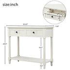 Consolle con 2 Cassetti e Ripiano Inferiore Serie Daisy