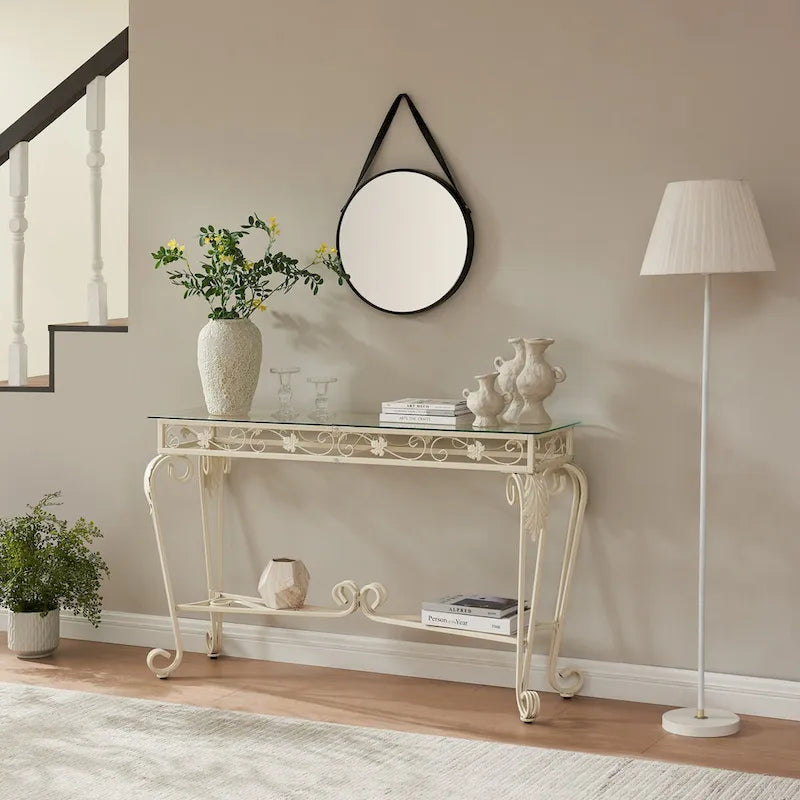Console, Tavoli d'ingresso, Tavolo da ingresso robusto con contenitore