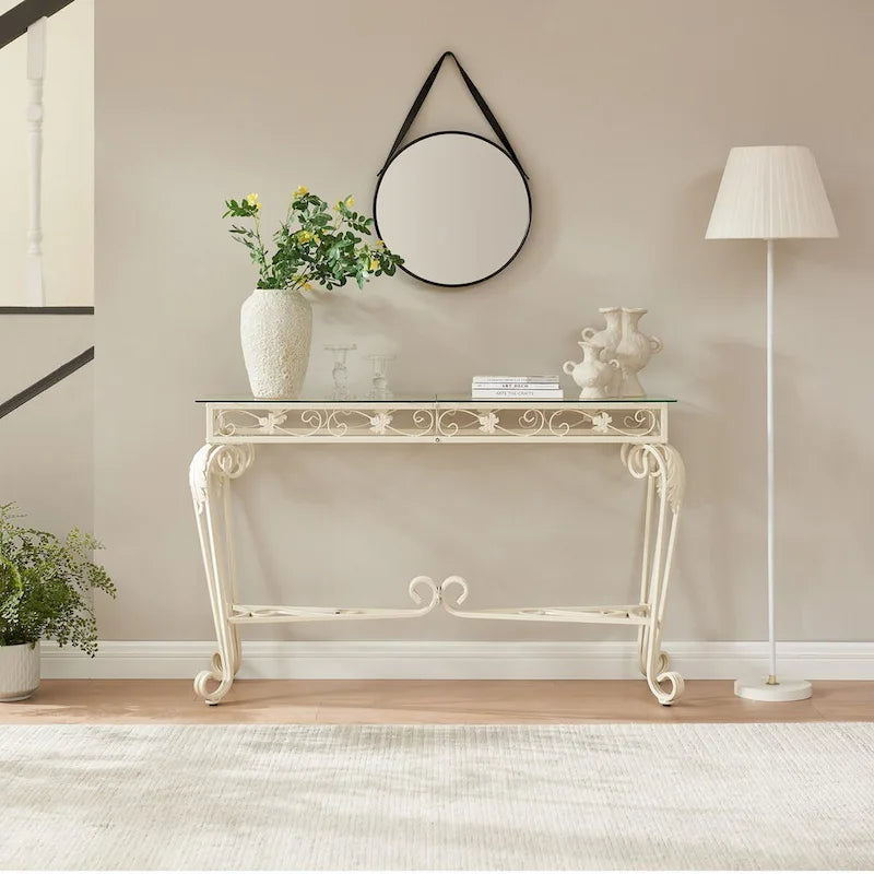 Console, Tavoli d'ingresso, Tavolo da ingresso robusto con contenitore