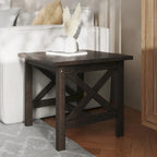 Solid Wood Traditional Farmhouse End Table