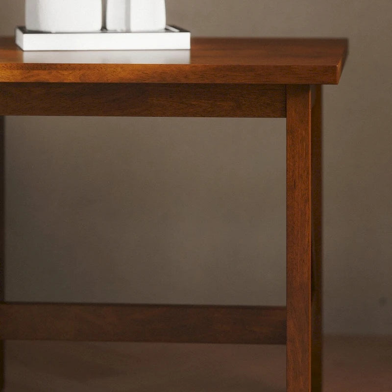Solid Wood Traditional Farmhouse End Table